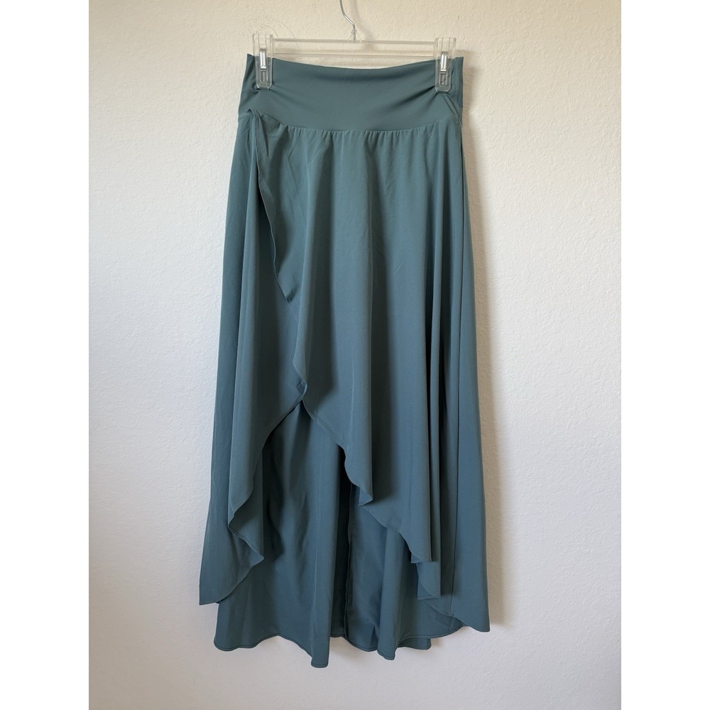 Halara Breezeful High Waisted High Low Ruffle 2-in-1 Flowy Quick Dry Skirt Small
